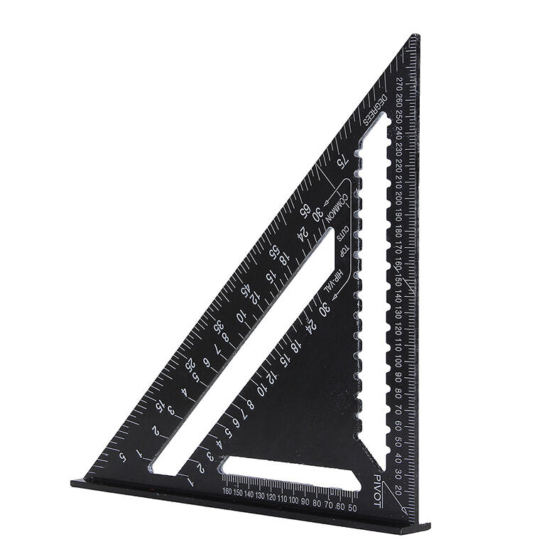 43X30X30cm Imperial Aluminum Alloy Triangle Ruler Black Triangular Ruler