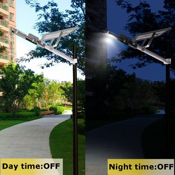 12W Solar Powered LED COB Light-controlled Sensor Street Road Light Waterproof for Outdoor Garden