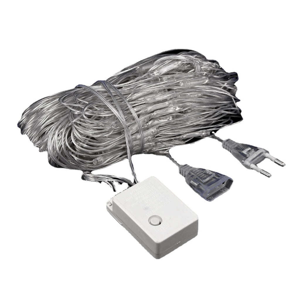 3M*2M 192LED Waterproof Net String Curtain Fairy Light for Holiday Wedding Party EU Plug AC220V