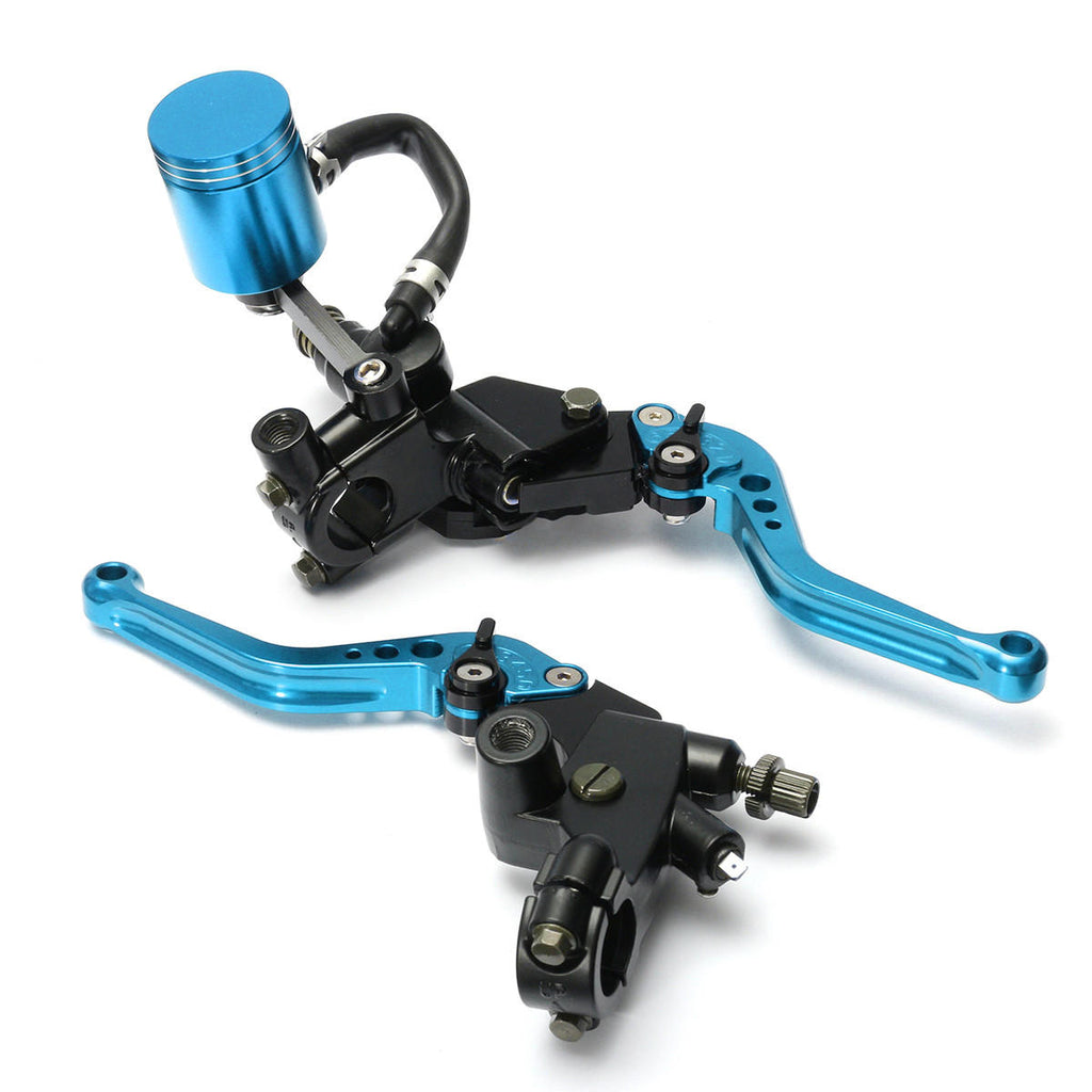 22mm 7/8 Inch Handlebar 16mm Bore Motorcycle Brake Clutch Master Cylinder Lever Reservoir