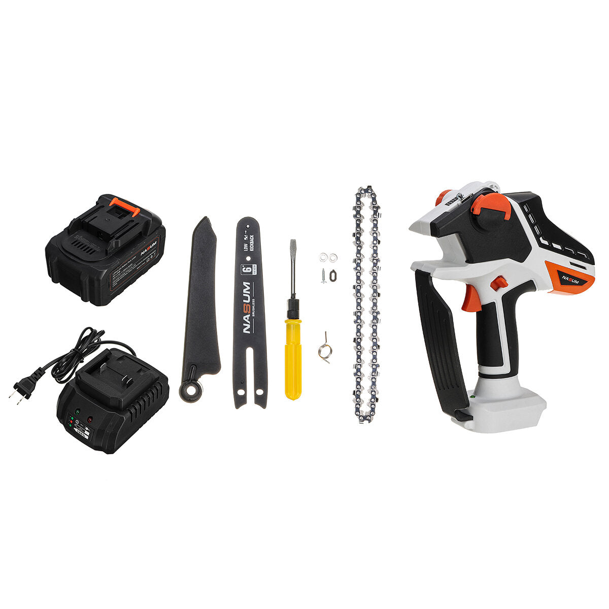 6 Inch Brushless Chainsaw Cordless Mini Handheld Pruning Saw Portable Electric Cutting Tool
