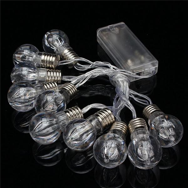1.5M Colorful 10 LED Battery String Lights Bulbs Lamps Garden Wedding Party Fairy Christmas Decor