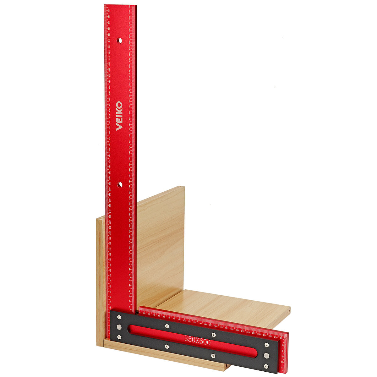 600mm Aluminum Alloy Carpenter Square Framing Square Right Angle Ruler for Woodworking Square Setting Marking