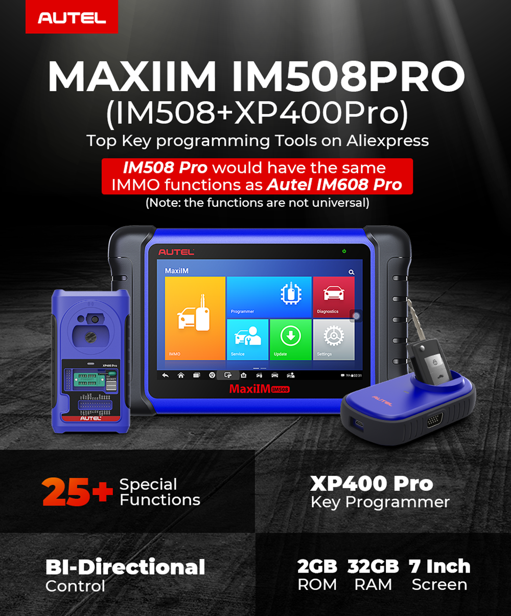 OBDII Scaner IM508 Auto IMMO Key Scan Programming Tool Car Diagnostic Machine