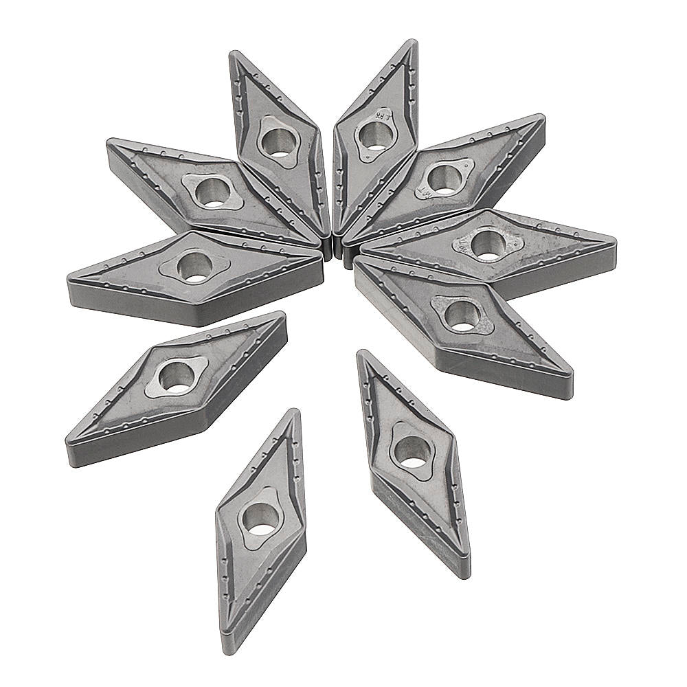 10pcs VNMG160408-TC NX525 Carbide Insert for Lathe Turning Tool Holder