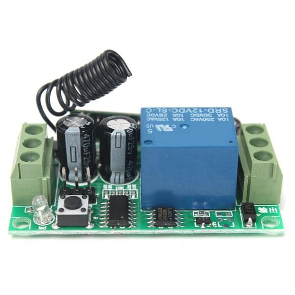3Pcs Geekcreit DC 12V 10A Relay 1CH Channel Wireless RF Remote Control Switch