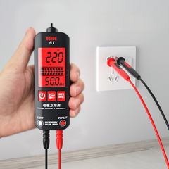 Dual-mode Smart True RMS Multimeter Non-contact AC DC Voltage Tester with Flashlight