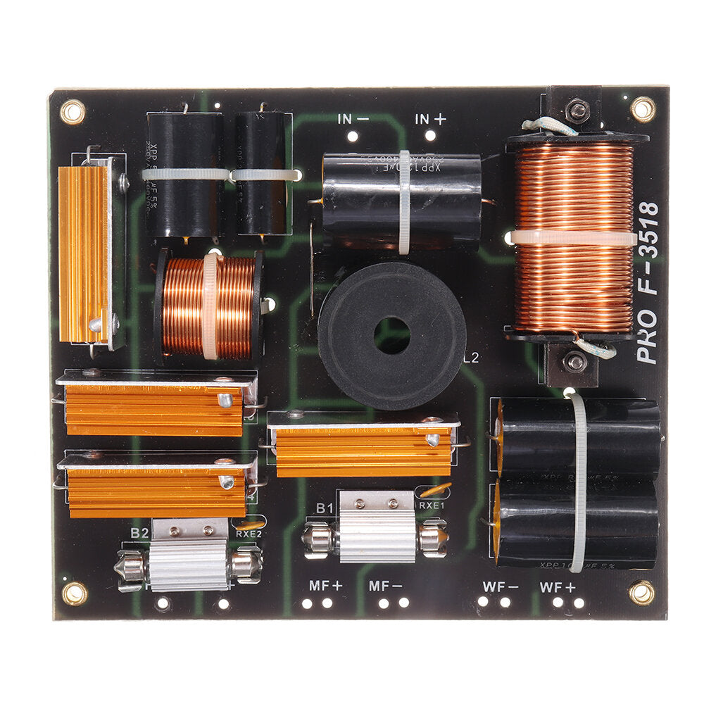 Bass Midrange Treble 3 Way Crossover Audio Board Speaker Frequency Divider Crossover Filters for 10-15Inch Home Theater