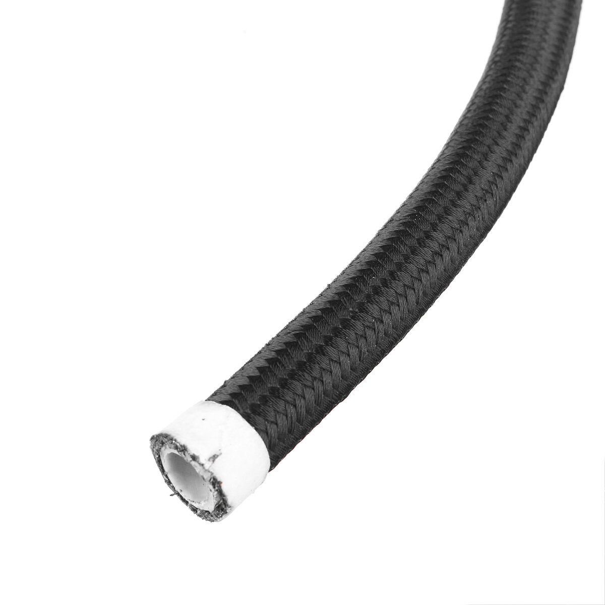 5FT AN3 AN4 AN6 AN8 AN10 Fuel Hose Oil Gas Line Pipe PTFE Nylon Stainless Steel Hose