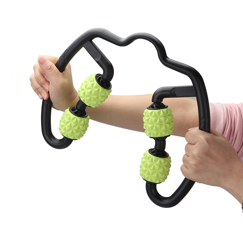 U-shape Muscle Roller Flexible Trigger Point Massage for Arm Leg Neck Muscle Fitness Yoga with Roller Stick