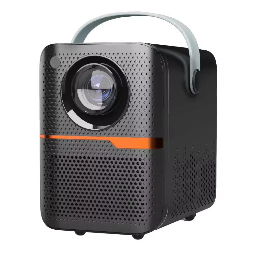 Smart 4K Portable LED Projector, 1080P, Wifi, Remote, Electronic Focus, Keystone Correction, Built-in Speaker, Home Theater