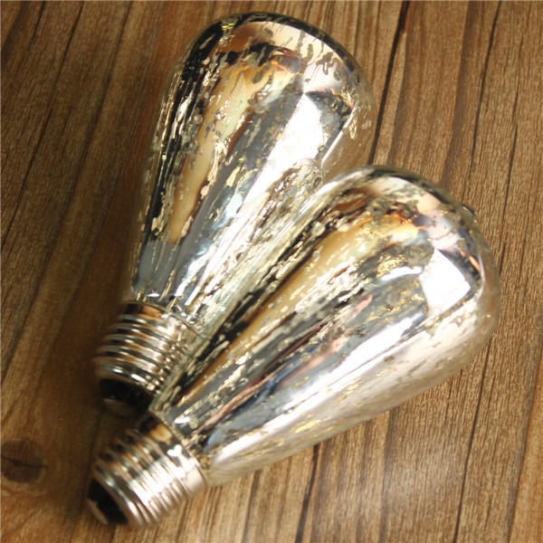 5W Storm Silvering Vintage Antique Filament LED Bulb Light Lamp 85-265V