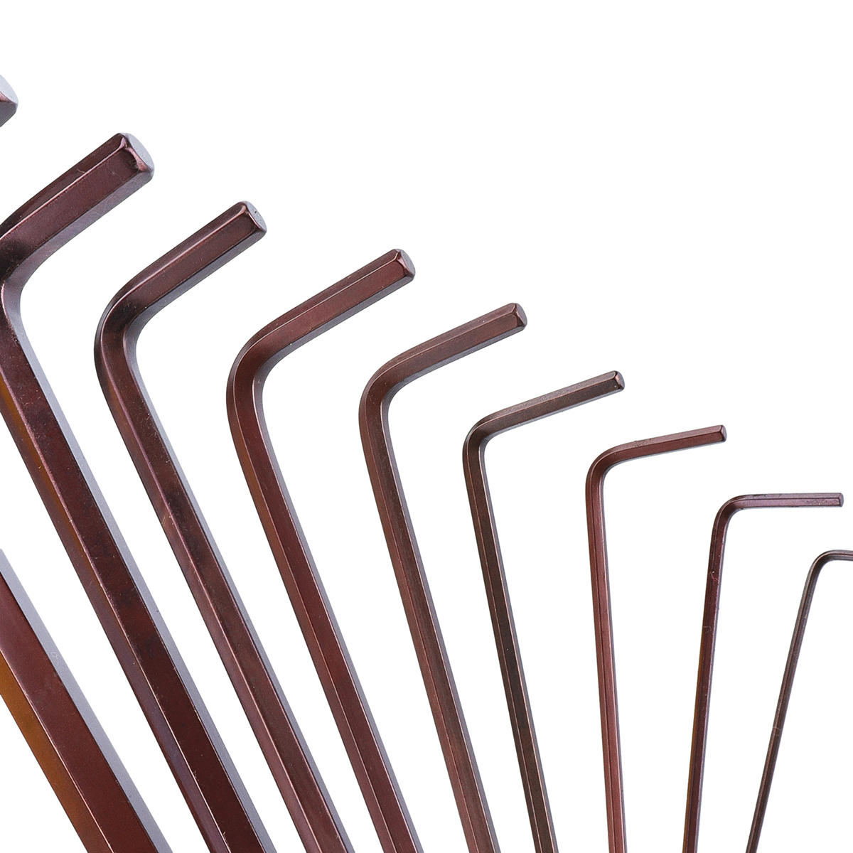 9PCS S2 Alloy Steel Ball Head L Shape Torx Allen Wrench Set 1.5mm to 10mm Repair Tools