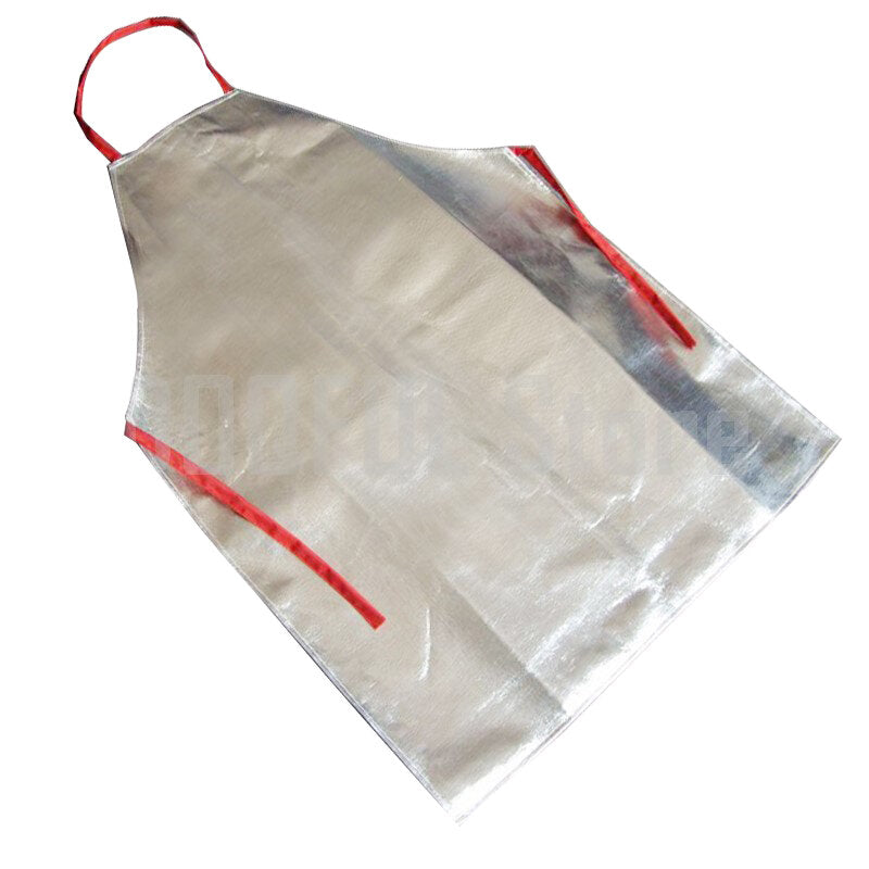 Heat Resistant Work Apron 1000 Aluminum Fabric Safety Apron High Temperature Working Thermal Radiation Aluminized Aprons