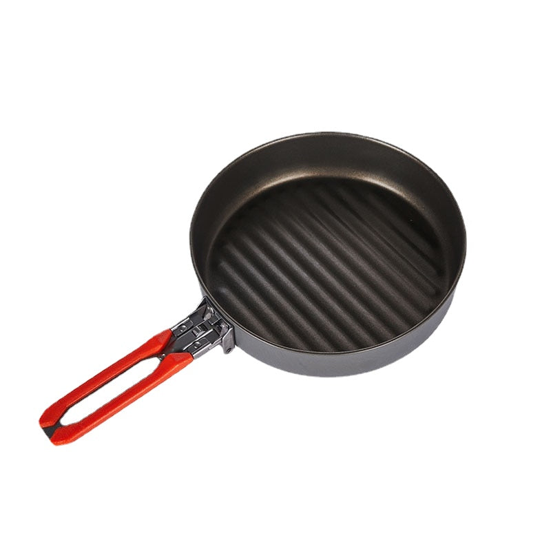 Gold Line Non-stick Frying Pan Outdoor Camping Hiking Skillet with Non Stick Coating Fryan 0.9L 210G