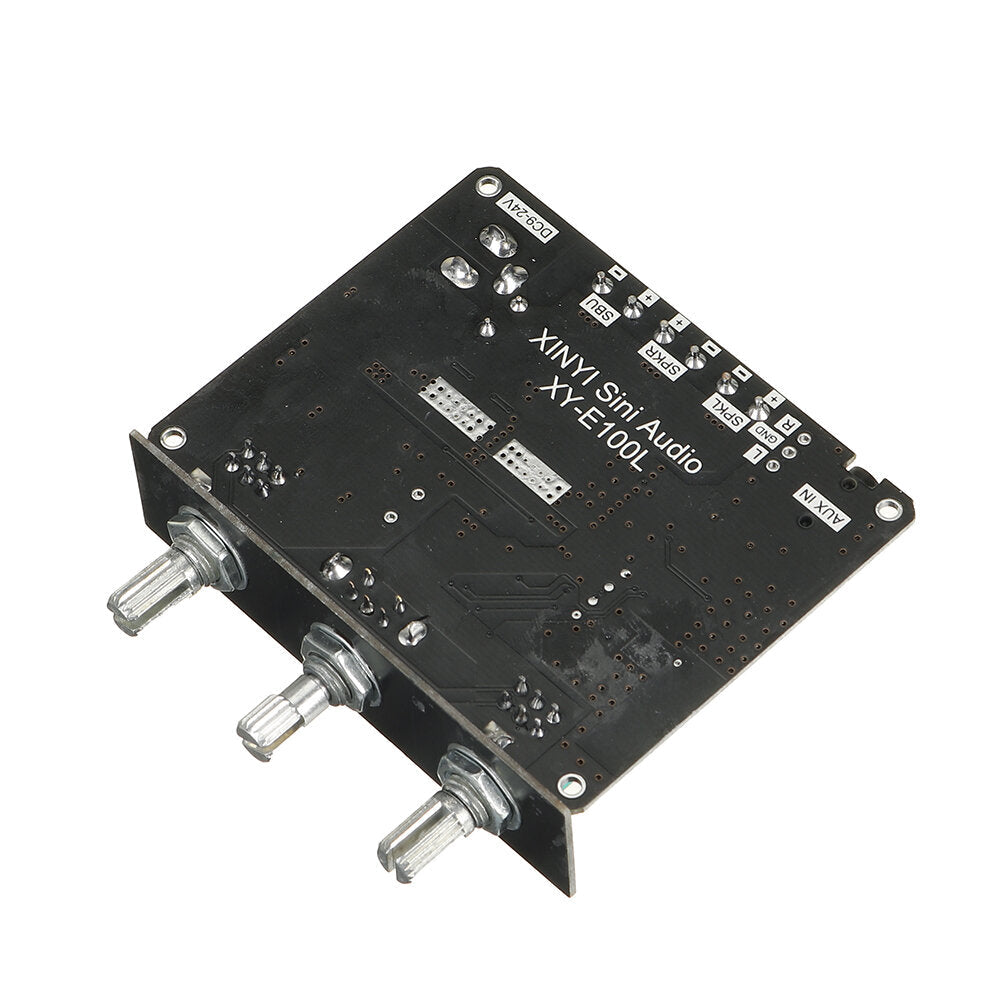 50Wx2+100W 2.1 Channel Bluetooth Audio Power Amplifier Board Module High and Low Tone Subwoofer APP Control E100L DC9-24V