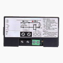 6-in-1 AC60-500V 100A/200A Three-phase AC Voltage Ammeter Blue Backlight Digital Display Multi-function Power Frequency