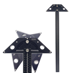 600mm Aluminum Alloy Woodworking Scriber Gauge T Square with Adjustable Angle and Accurate Scale