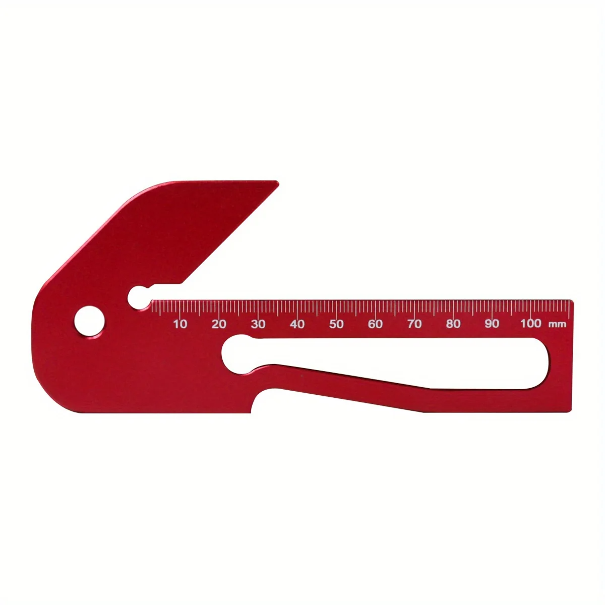 Accurate Center Finder & Dual-Angle Scribe Tool - Premium Aluminum Alloy, Compact Design for Woodworking Projects