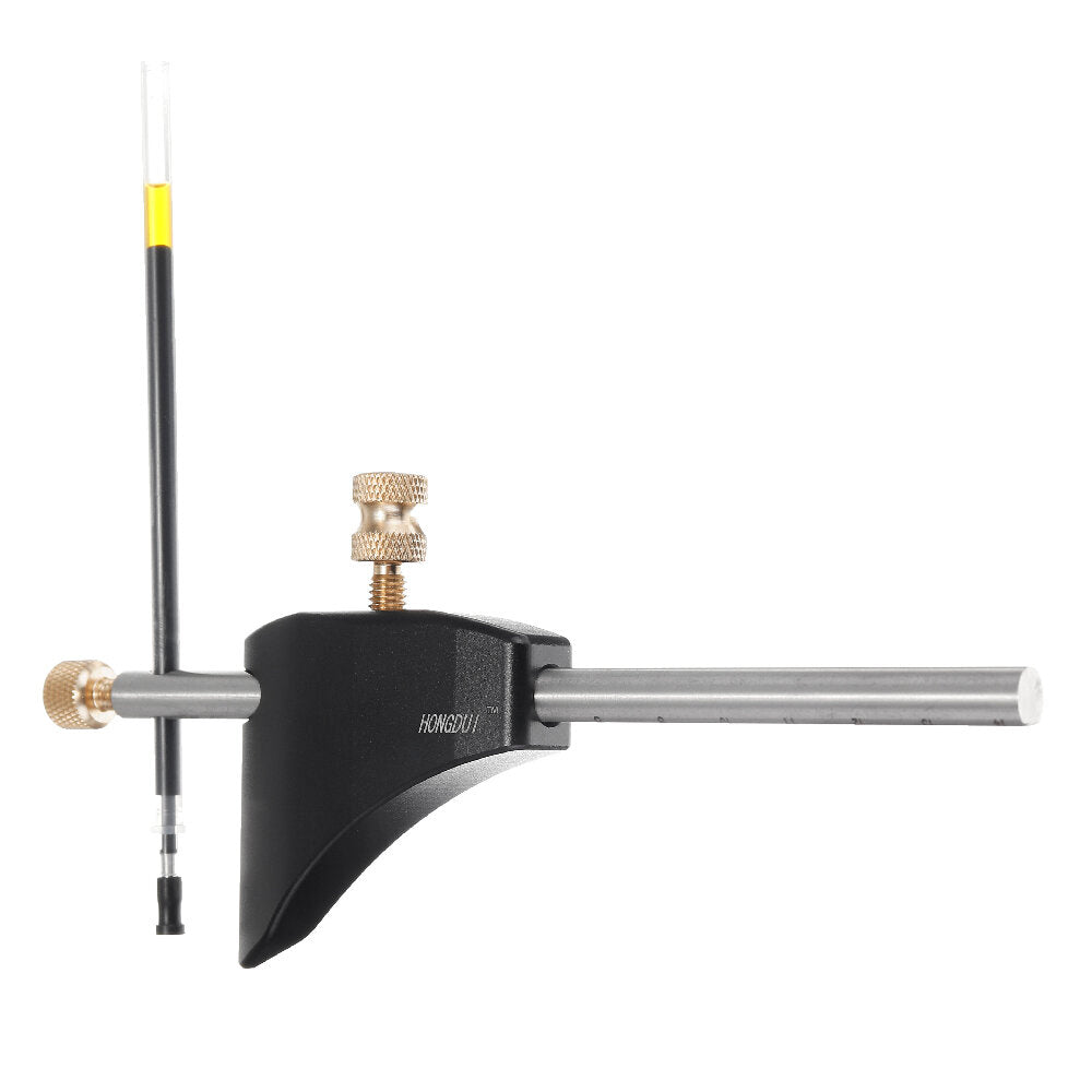 Adjustable Woodworking Scribe Tool - Durable Aluminum Alloy & Stainless Steel, Comfortable Grip, Quick Operation, Black/Silver