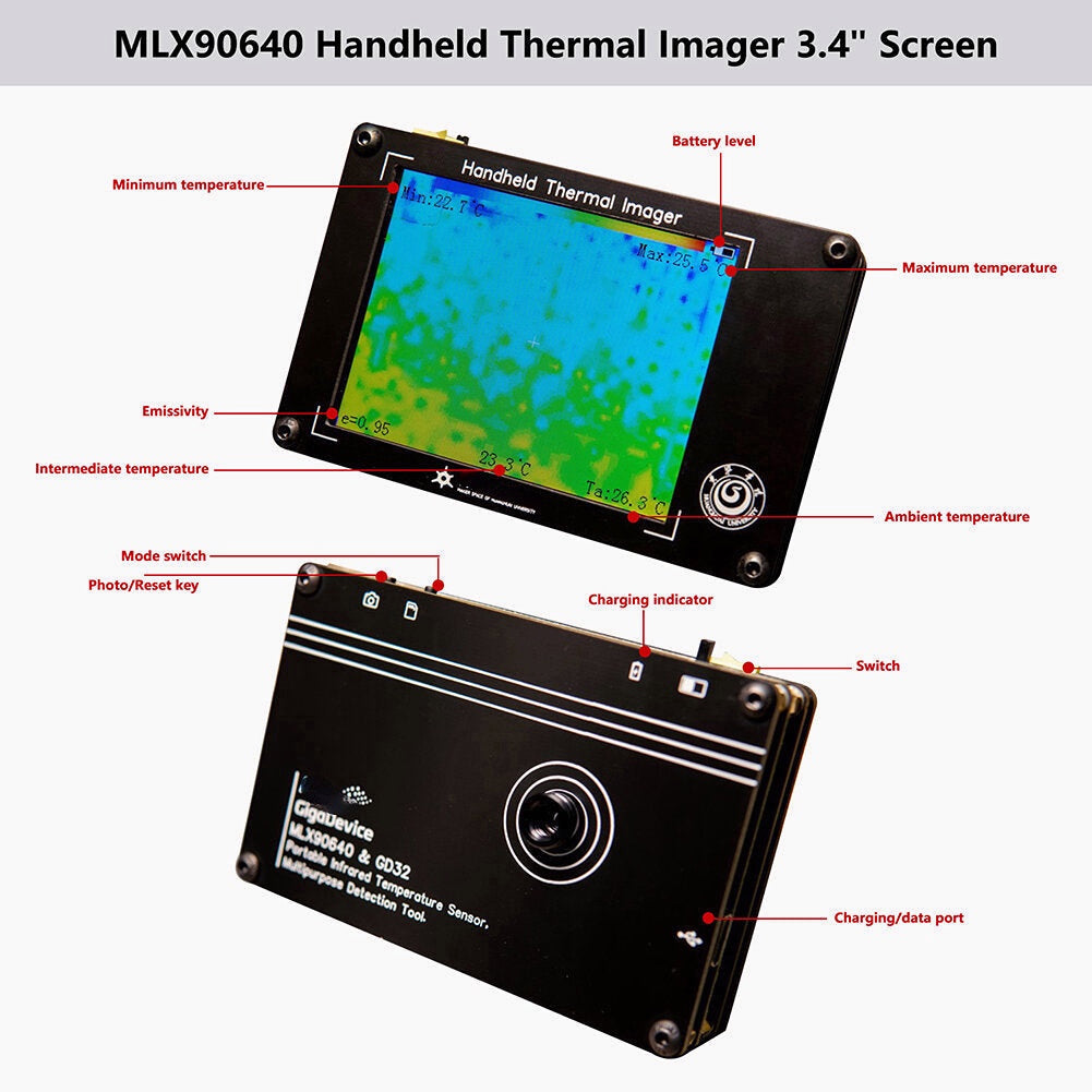 Infrared Thermal Imaging DIY Thermal Imager Temperature Sensor Electronic Maintenance Equipment