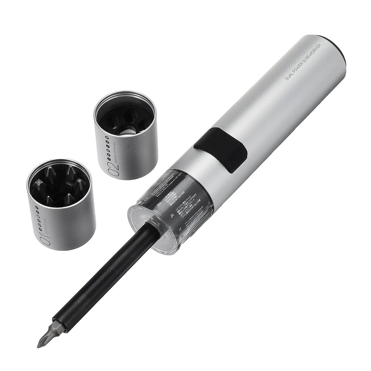 12 in 1 1300mAh Electric Screwdriver Magnetic Suction One Button Design with 3 LED Shadowless Lights