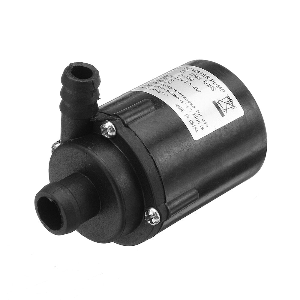 DC 12V 280L/H Water Pump 5.5x2.1 Female Plug Brushless Submersible Motor Water Pump