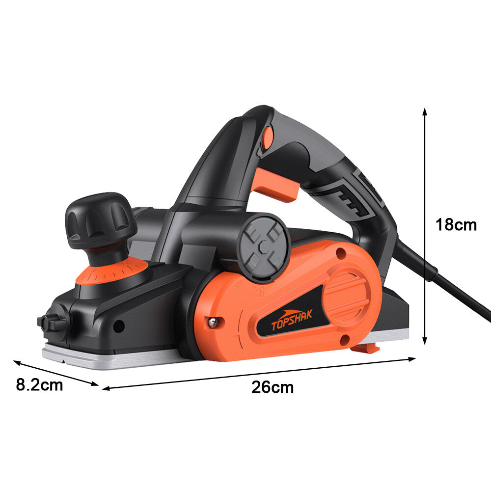 6-Amp Electric Hand Planer 16500/min 3.2" Wood Planer with Adjustable Planing Depth Power Planer – INFMT