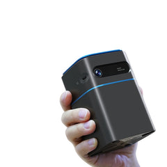 DLP Mini WIFI Projector, Android 9.0, Bluetooth 4.2, 1080P, 150 ANSI Lumens, Built-in Battery, Netflix & YouTube, Outdoor Cinema