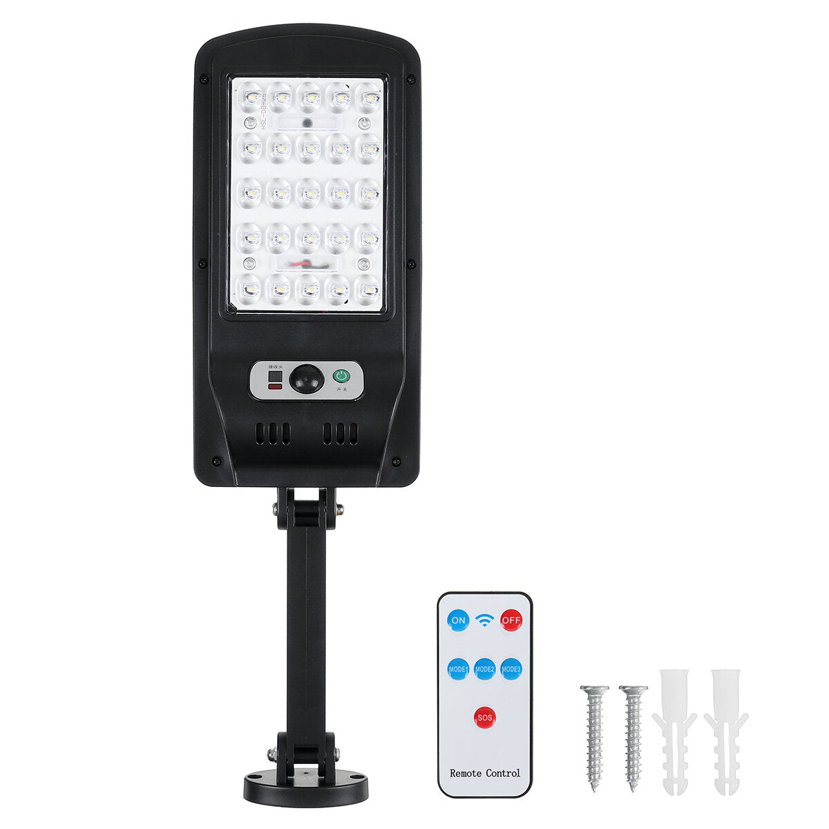 LED Solar Wall Light Garden Security Lamp PIR Motion Sensor IP65 Remote Control