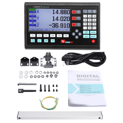 LCD 2/3 Axis Grating CNC Milling Digital Readout Display DRO / KA300 5m TTL 70-970mm Electronic Linear Scale Encoders Lathe Tool