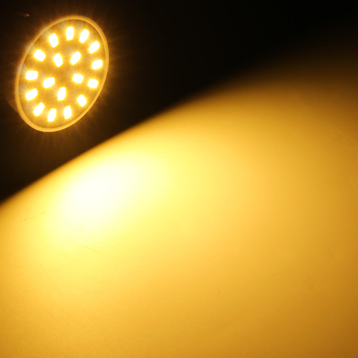 E27 GU10 LED Light Bulbs 5733 SMD 18 320LM Pure White Warm White Spot Lightt AC220V 3W