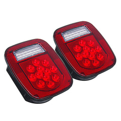 2PCS LED Tail Lights Brake Reverse Turn Signal Lamp
