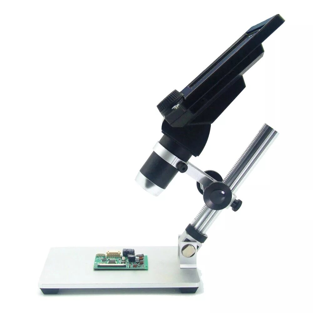 Digital Microscope 12MP 7 Inch Large Color Screen Large Base LCD Display 1-1200X Continuous Amplification Magnifier