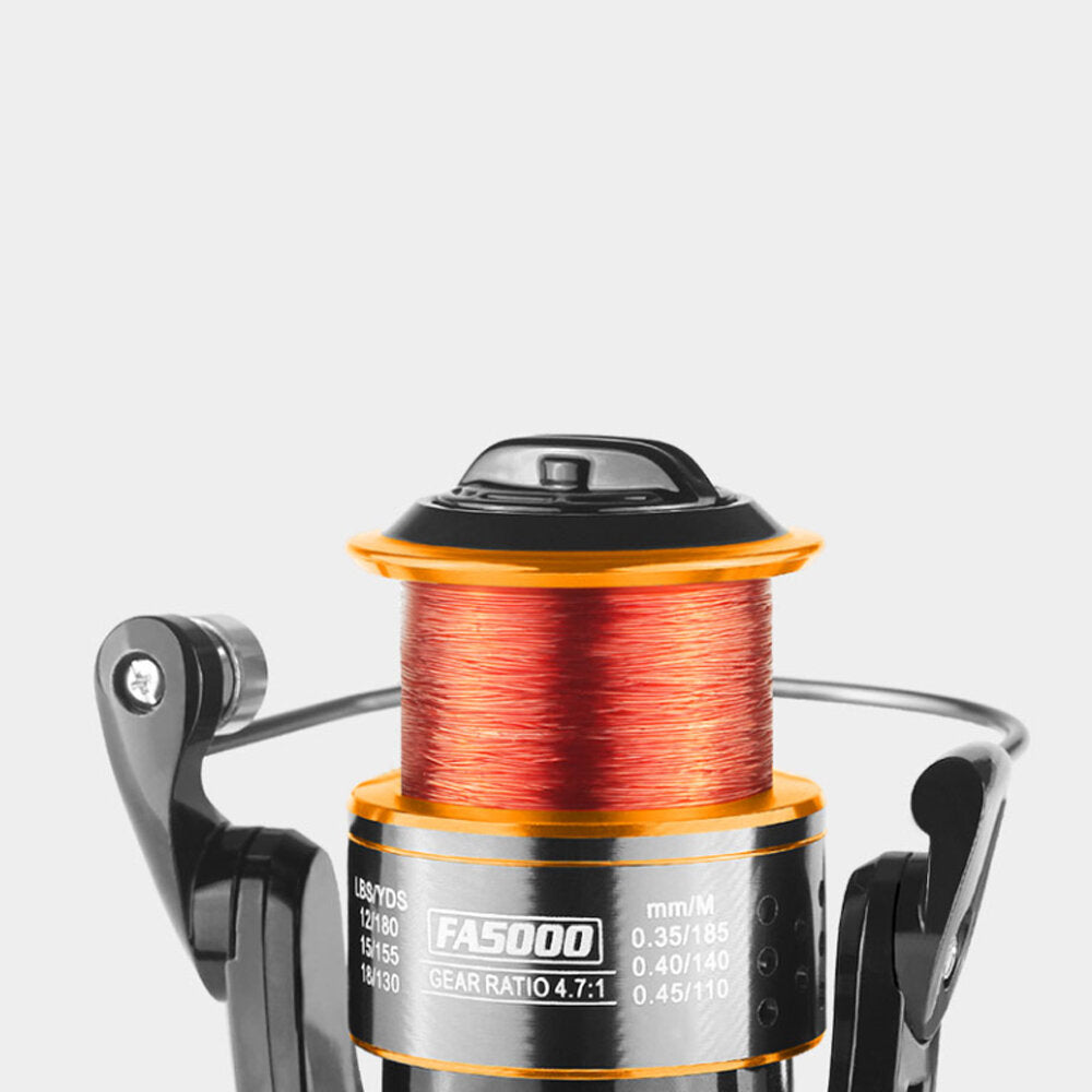 Fishing Reel 4.7:1 Tooth Speed Ratio 13+1 Bearings 8KG Unloading Force Value Full Metal Professional Grade Fishing Reel