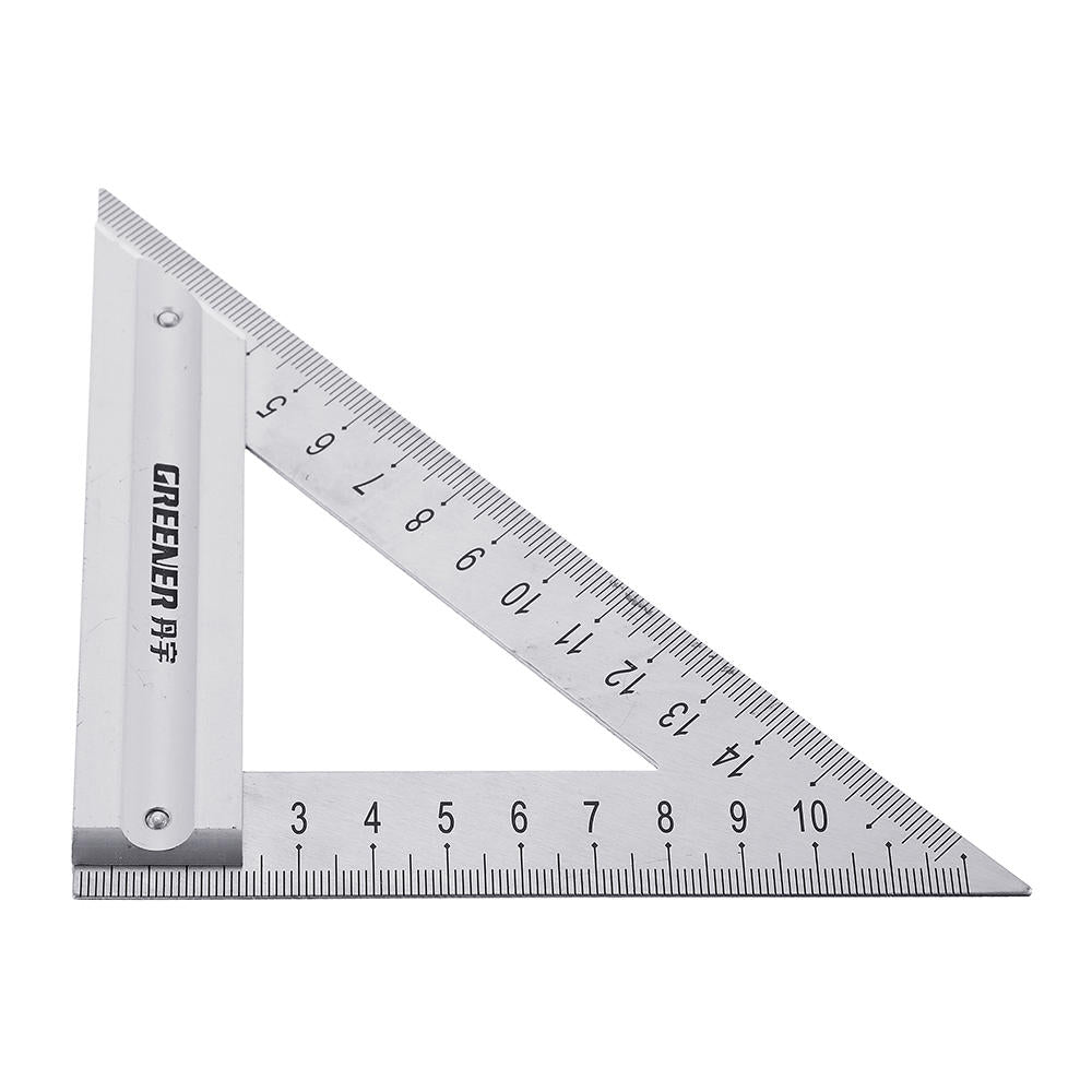 120/180mm Metric Triangle Angle Ruler Stainless Steel Woodworking Square Layout Tool
