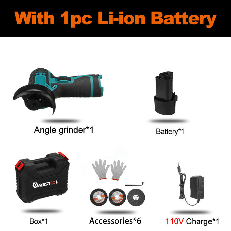 18VF 2300W Mini Brushless Angle Grinder Suitable for Quick Removal and Shaping, Especially in Convex and Concave Areas.