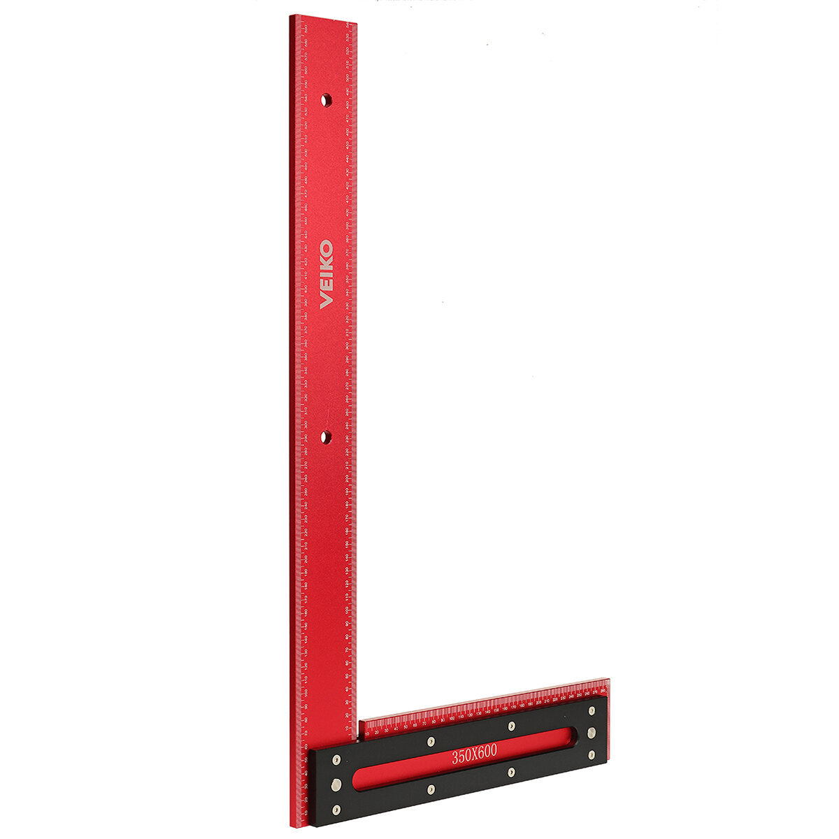 600mm Aluminum Alloy Carpenter Square - High Precision Laser-Etched Scale, Accurate 90° Right Angle, Durable Design