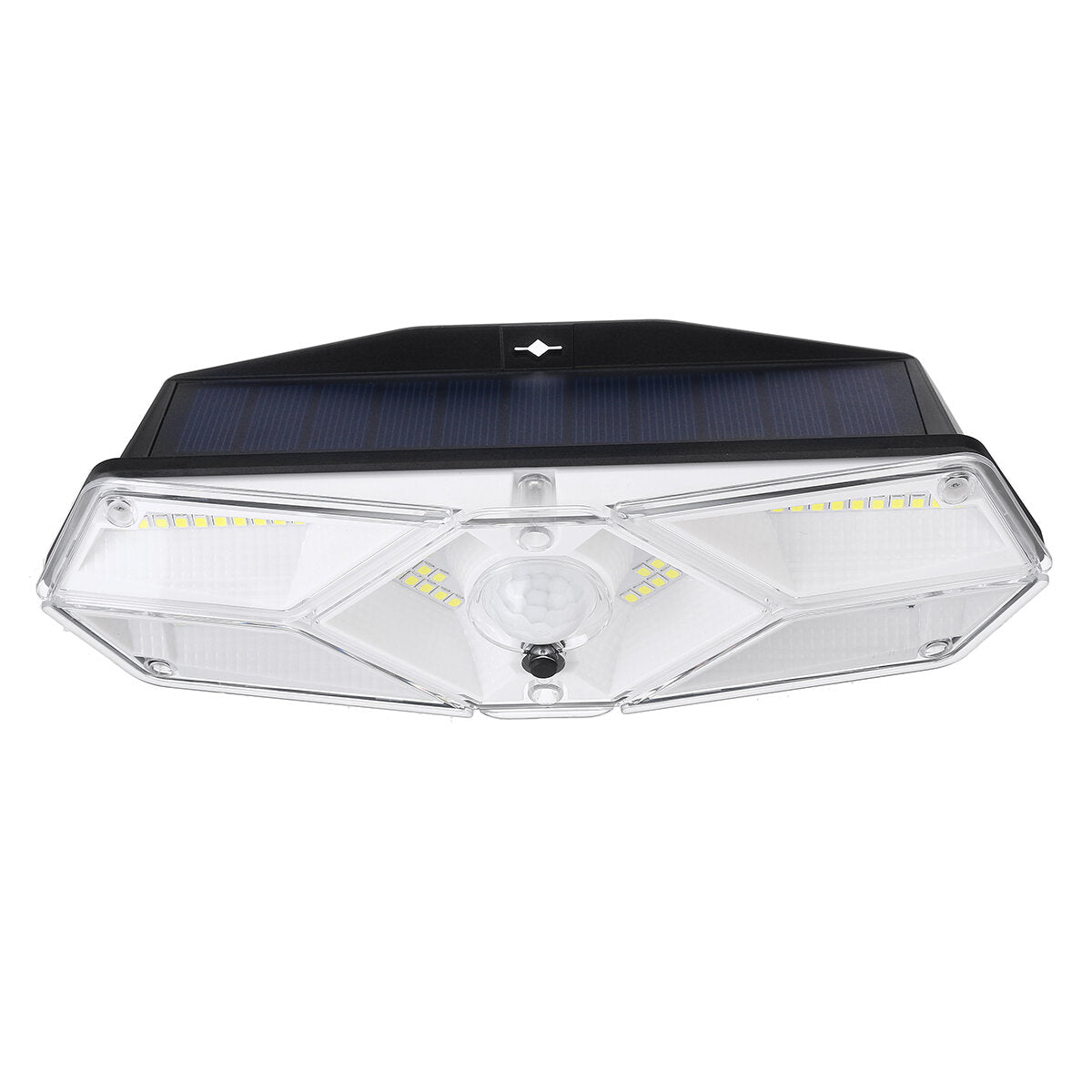 104LED Solar Powered Wall Light PIR Motion Security Flood Lamp Outdoor Light
