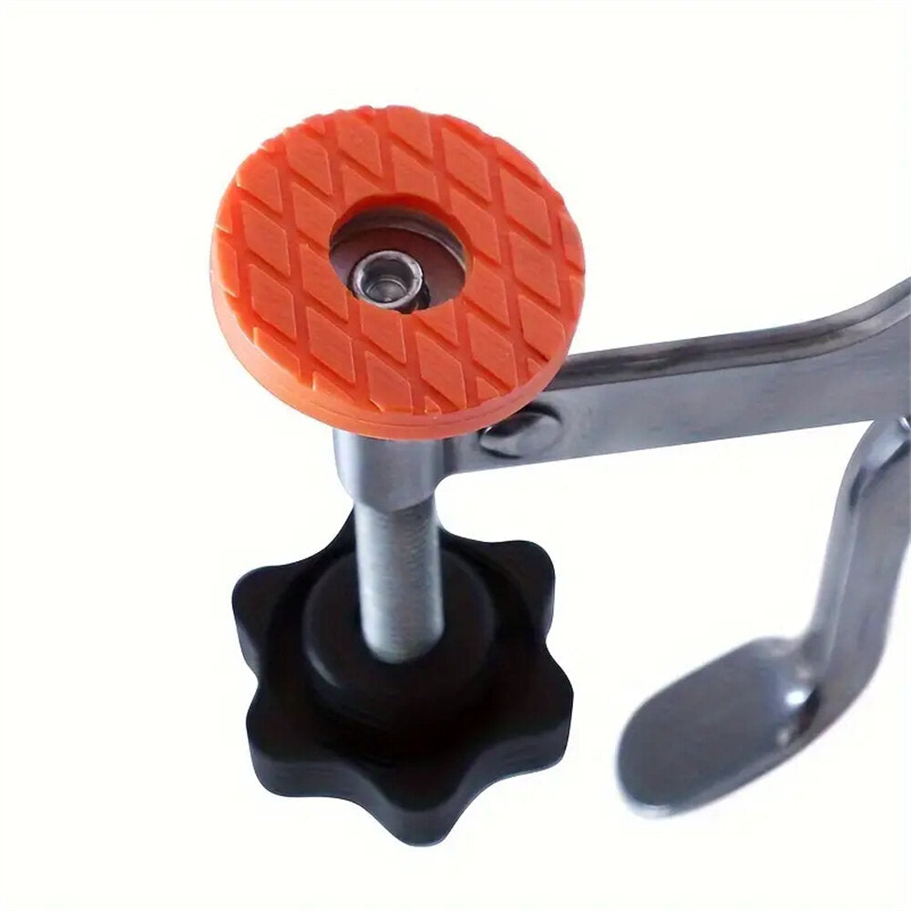 Quick-Release Horizontal Toggle Clamp, 0-35mm Adjustable, Durable Stainless Steel, Anti-Slip Handle for Woodworking
