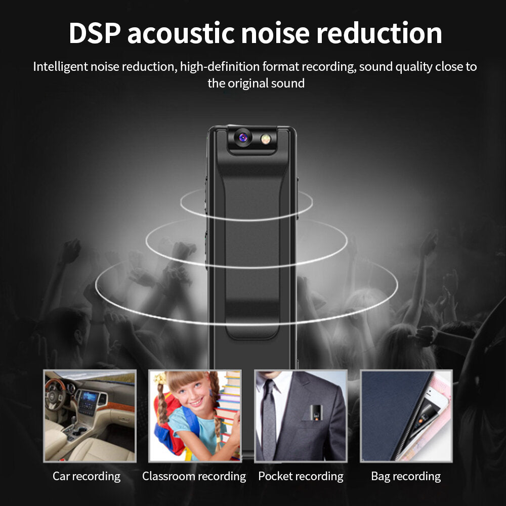 Digital Camera HD Flashlight Micro Cam Magnetic Body Camera Motion Detections Snapshots Loop Recording Camcorder