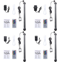 Remote control bubble light 44Keys White trachea 41CM 5050 6smd RGB 1.6W IP68 ABS Memory receiver AC110-240V turn DC12V
