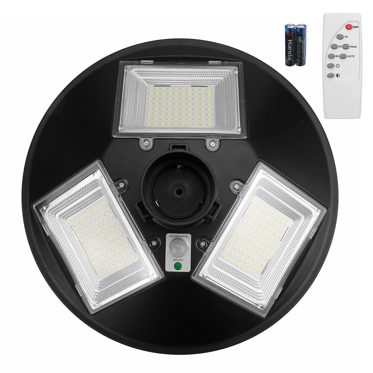 150W 240LED Solar Street Light Motion Induction Outdoor Timing Lamp + Remote