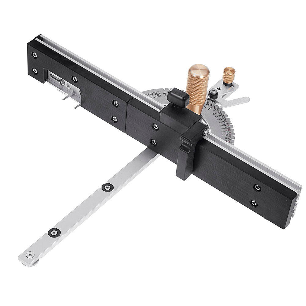 Brass Handle 450mm 27 Angle Miter Gauge With Box Jiont Jig Track Stop Table Saw Router Assembly Ruler
