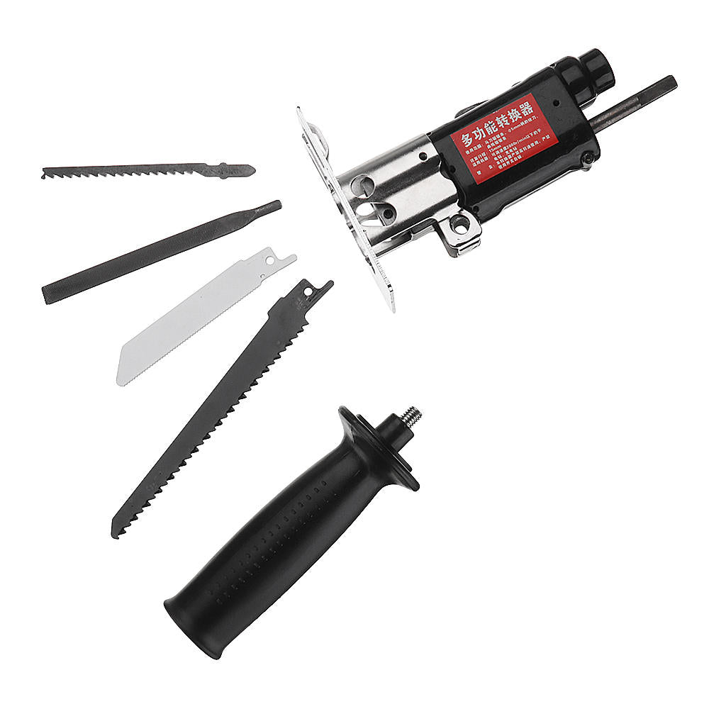 Multifunction Reciprocating Saw Attachment Change Electric Drill Jig Saw Metal File for Wood Metal Cutting