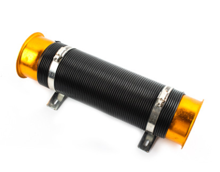 76mm 1M Car Air Intake Cold Pipe Flexible Duct Feed Hose Induction Kit Filter UK