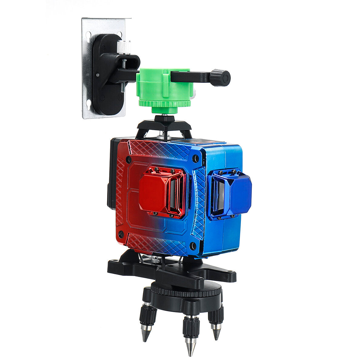 16 Line 4D Colorful Green Light Laser Level Single/Dual Battery 360 Horizontal Vertical Cross Measurement