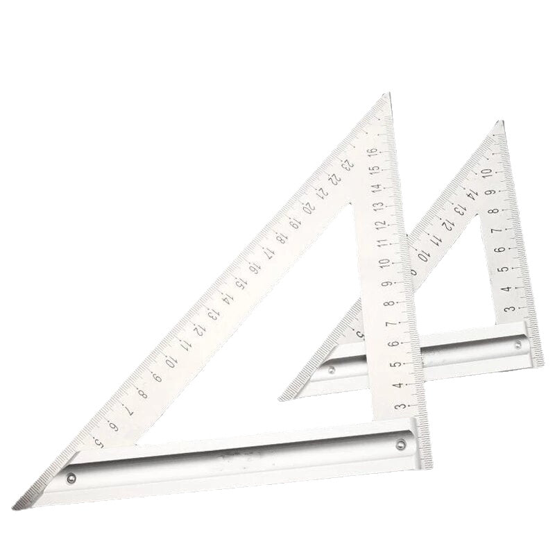 Greener 90 Degree Square Ruler Triangle Ruler Stainless Steel Multi-Function Triangle Board Woodworking Protractor Measuring Instrument