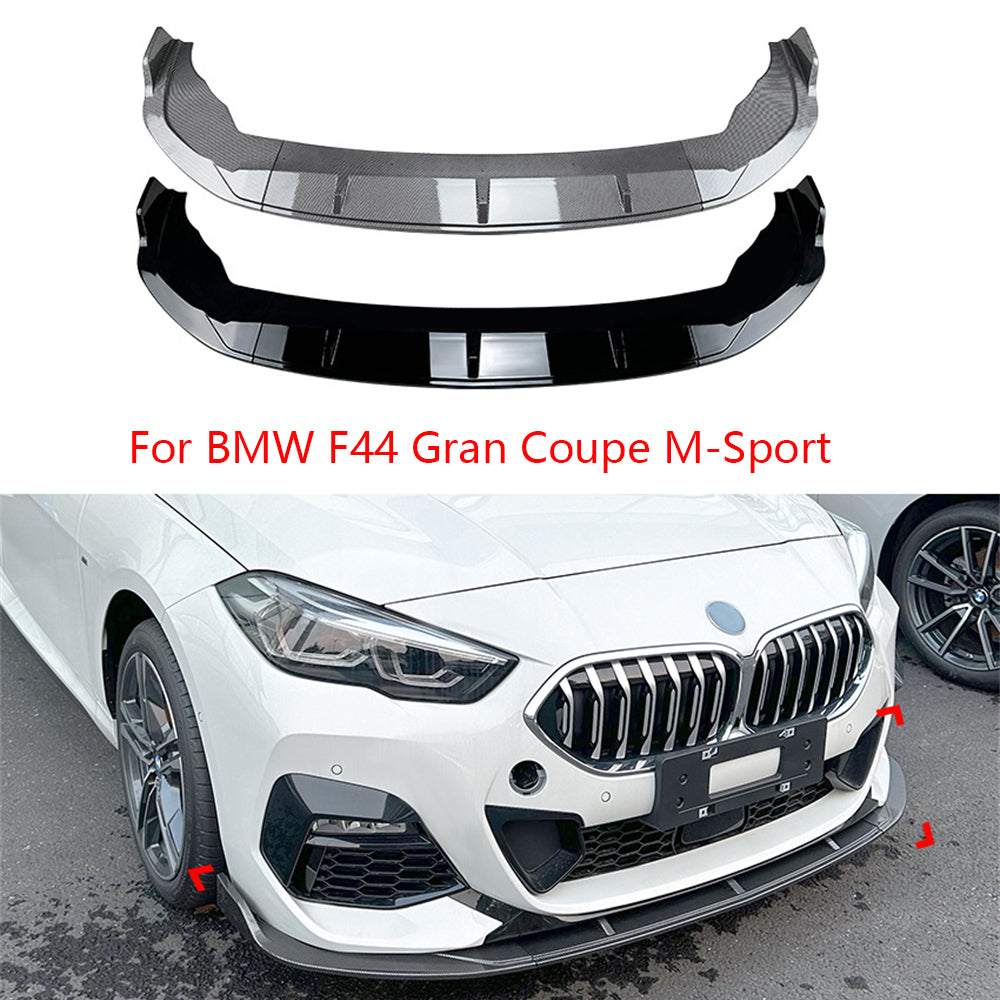 Car Front Bumper Spoiler Lip Splitter Diffuser For BMW 2 Series F44 218i 220i M235i 216d 218d 220d Gran Coupe M Sport 2020-2025