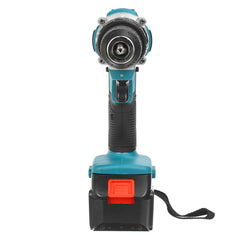 3 in 1 Cordless Impact Drill 13mm Chuck LED Flat Drill Screwdriver Hammer W/ 1/2pcs Battery